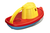 Green Toys Tugboat (Colors: Yellow handle, blue & red hull) (Back/Side View)