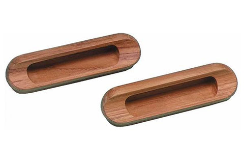 Oblong Teak Drawer Pull