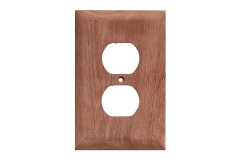 Teak Duplex Outlet Covers