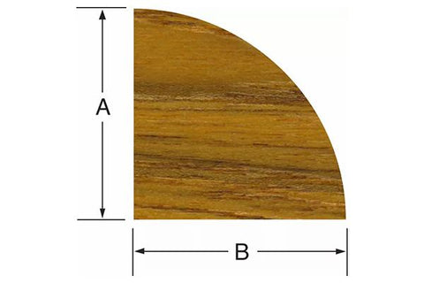 Teak Quarter Round Molding