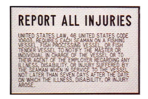 Injury Report Plaque