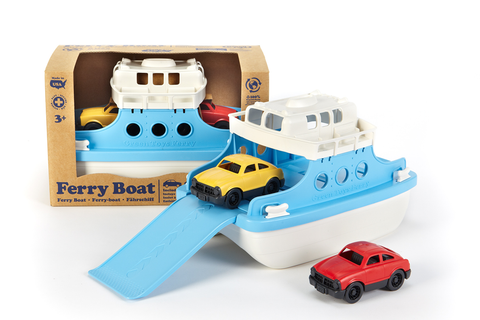 Green Toys Ferry Boat and Mini Cars Ship to Shore Marine