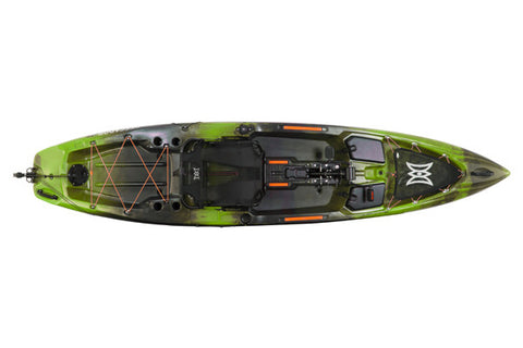 Perception Pescador Pilot 12 (Color: Moss Camo) (Top View)