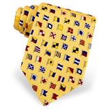 A-Z International Code Flags Tie - Yellow